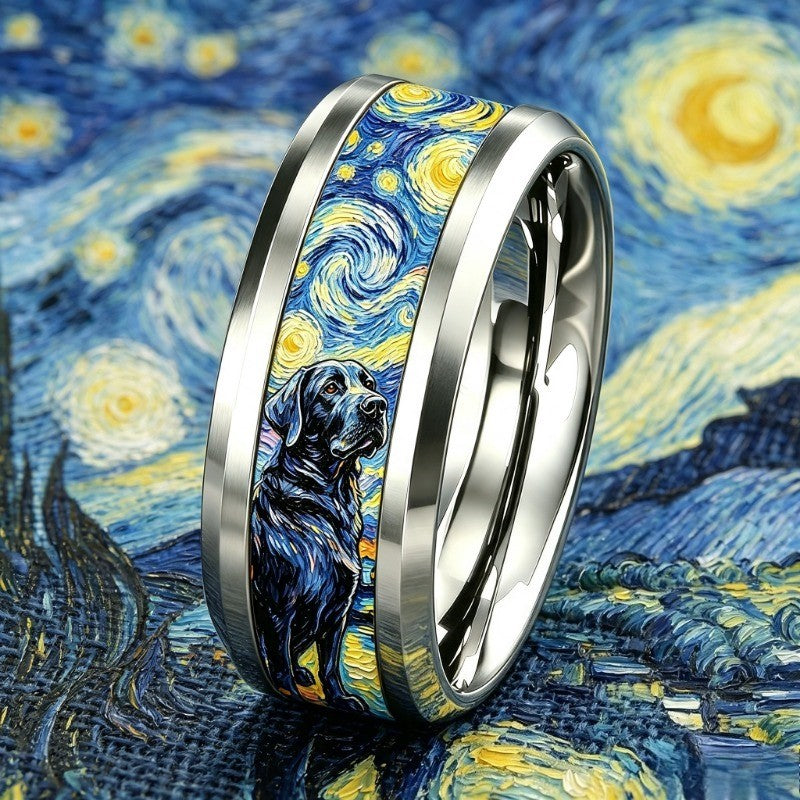 Starry Night Dog Ring