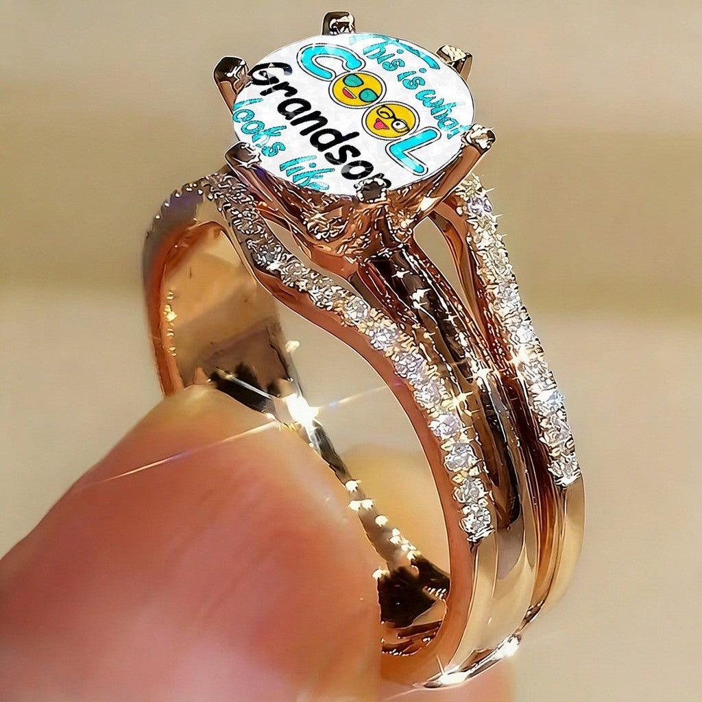 Cool Grandson Enamel Ring
