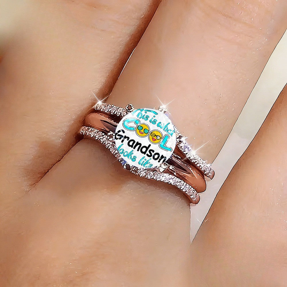 Cool Grandson Enamel Ring