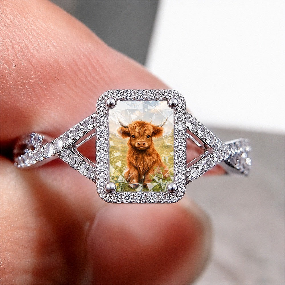 Highland Calf Square Ring