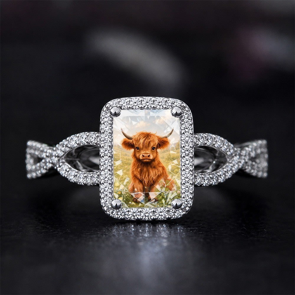 Highland Calf Square Ring