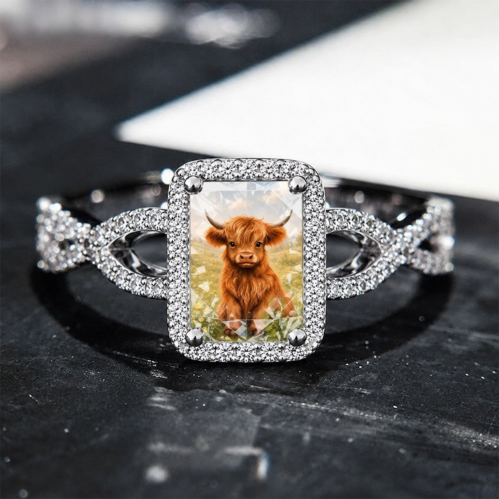 Highland Calf Square Ring