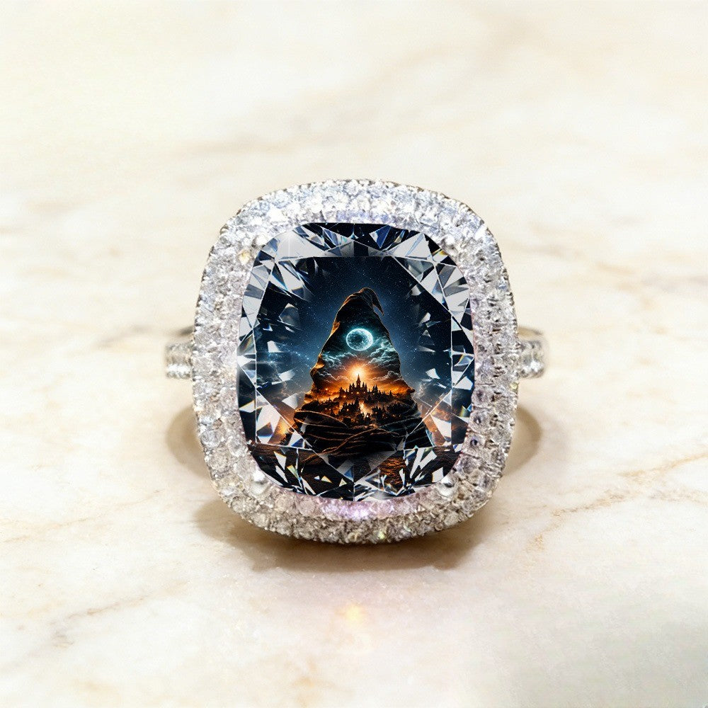 Moonlit Castle Statement Ring
