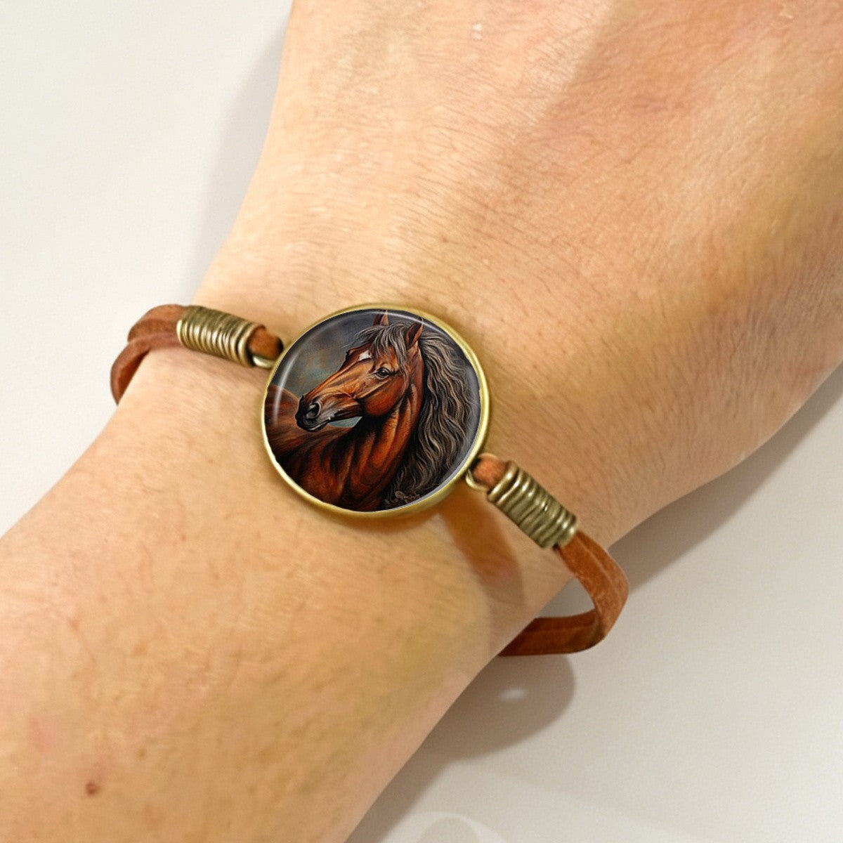 Brown Horse Portrait Bracelet