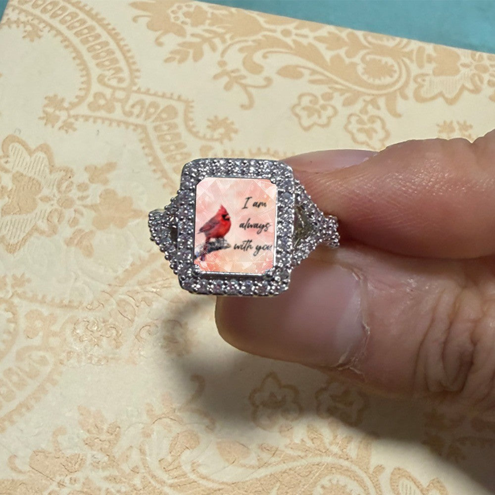 Red Bird Square Ring
