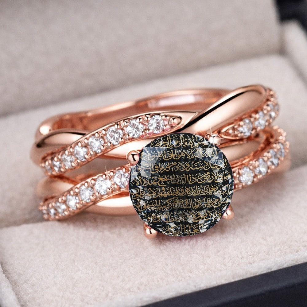 Calligraphy Script Statement Ring