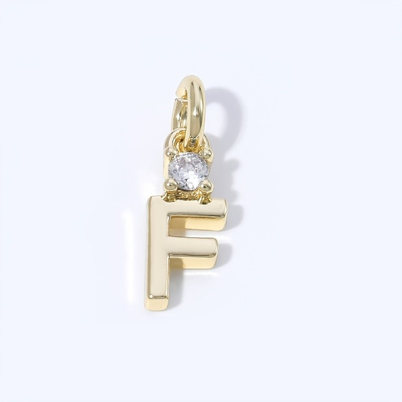 Crystal Initial Pendant