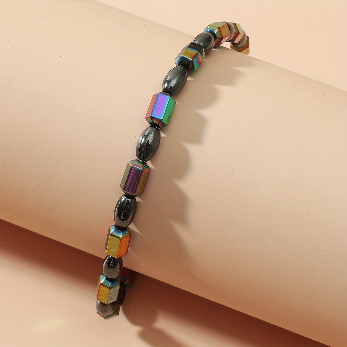 Colorful Square Bead Anklet