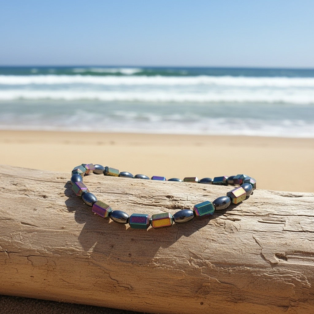 Colorful Square Bead Anklet