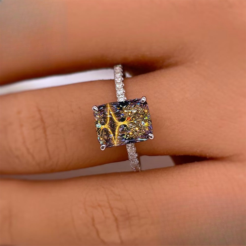 Golden Tree of Life Square Ring