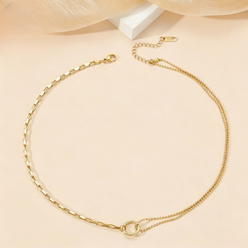 Asymmetrical Circle Necklace