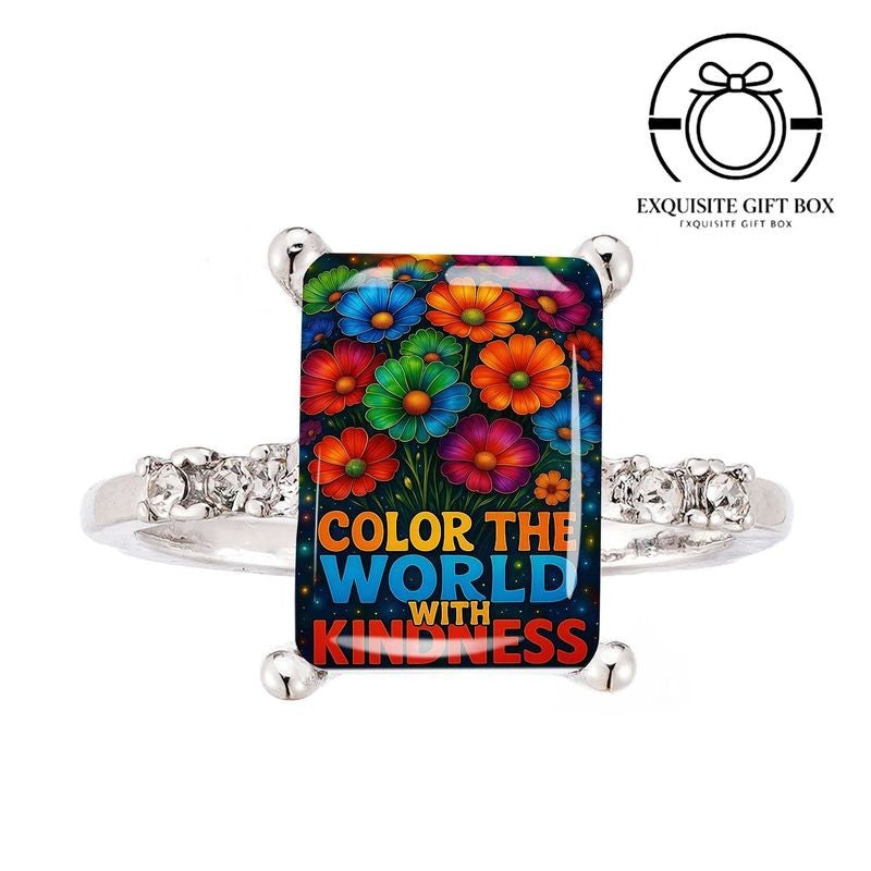 Colorful Floral Kindness Ring