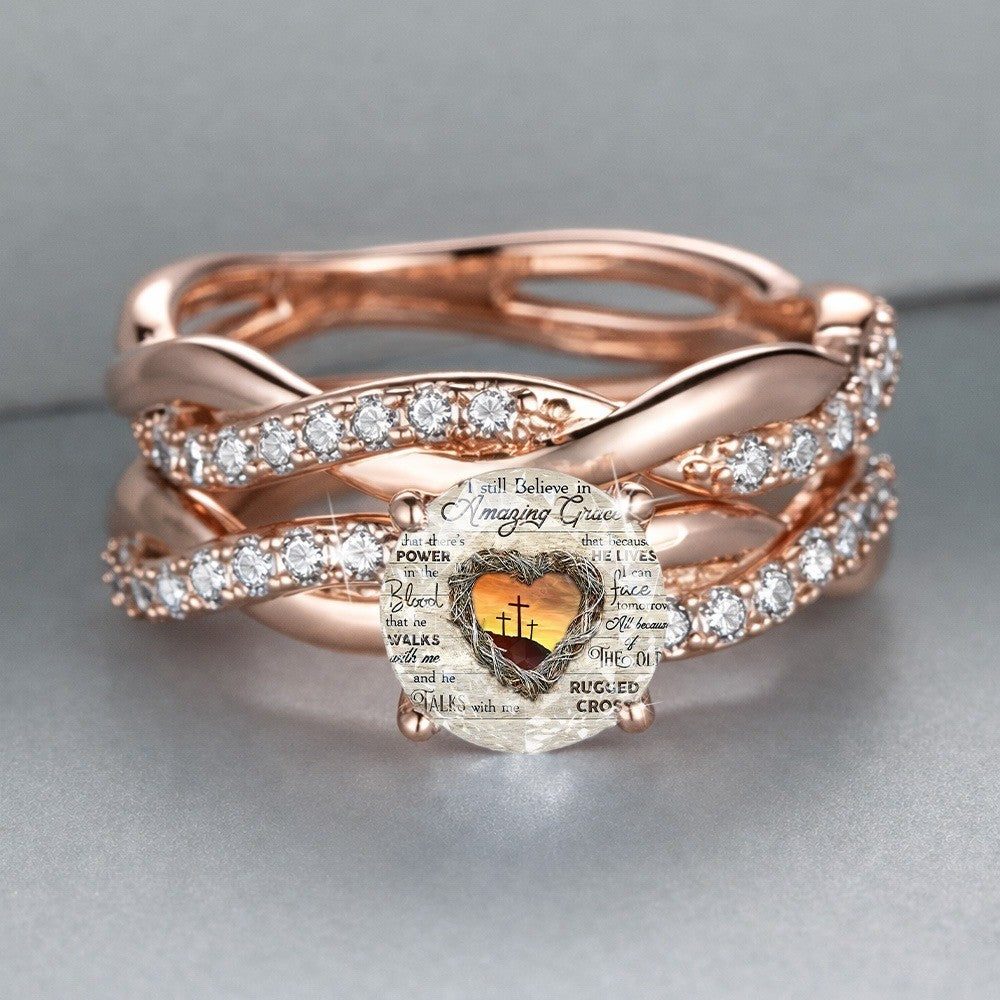Amazing Grace Cross Ring