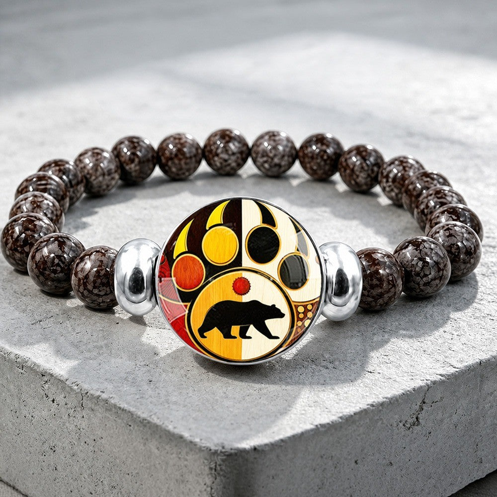 Bear Paw Stone Bracelet