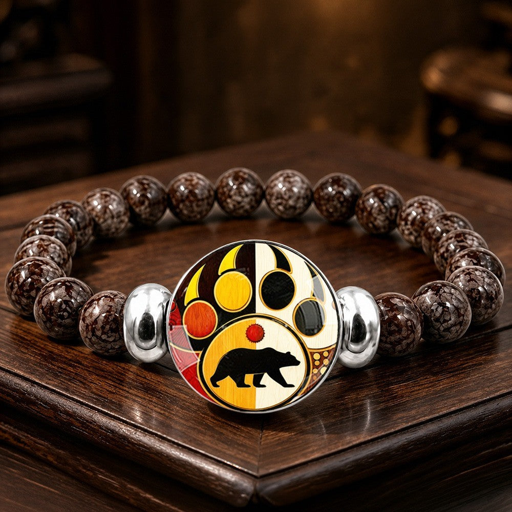Bear Paw Stone Bracelet