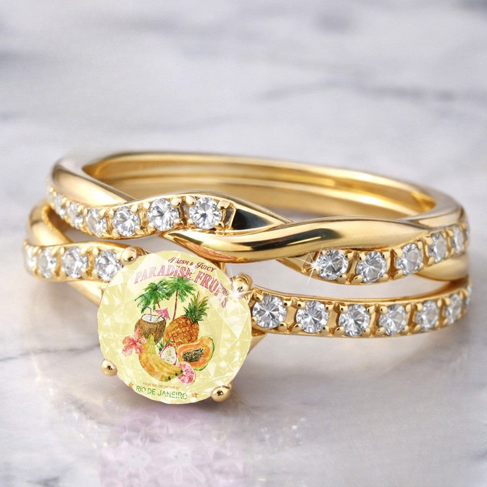 Tropical Fruit Twist Ring