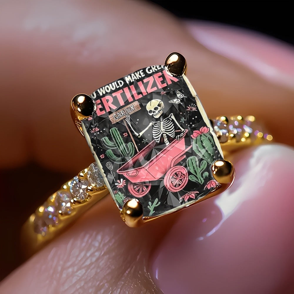 Skeleton Garden Square Ring