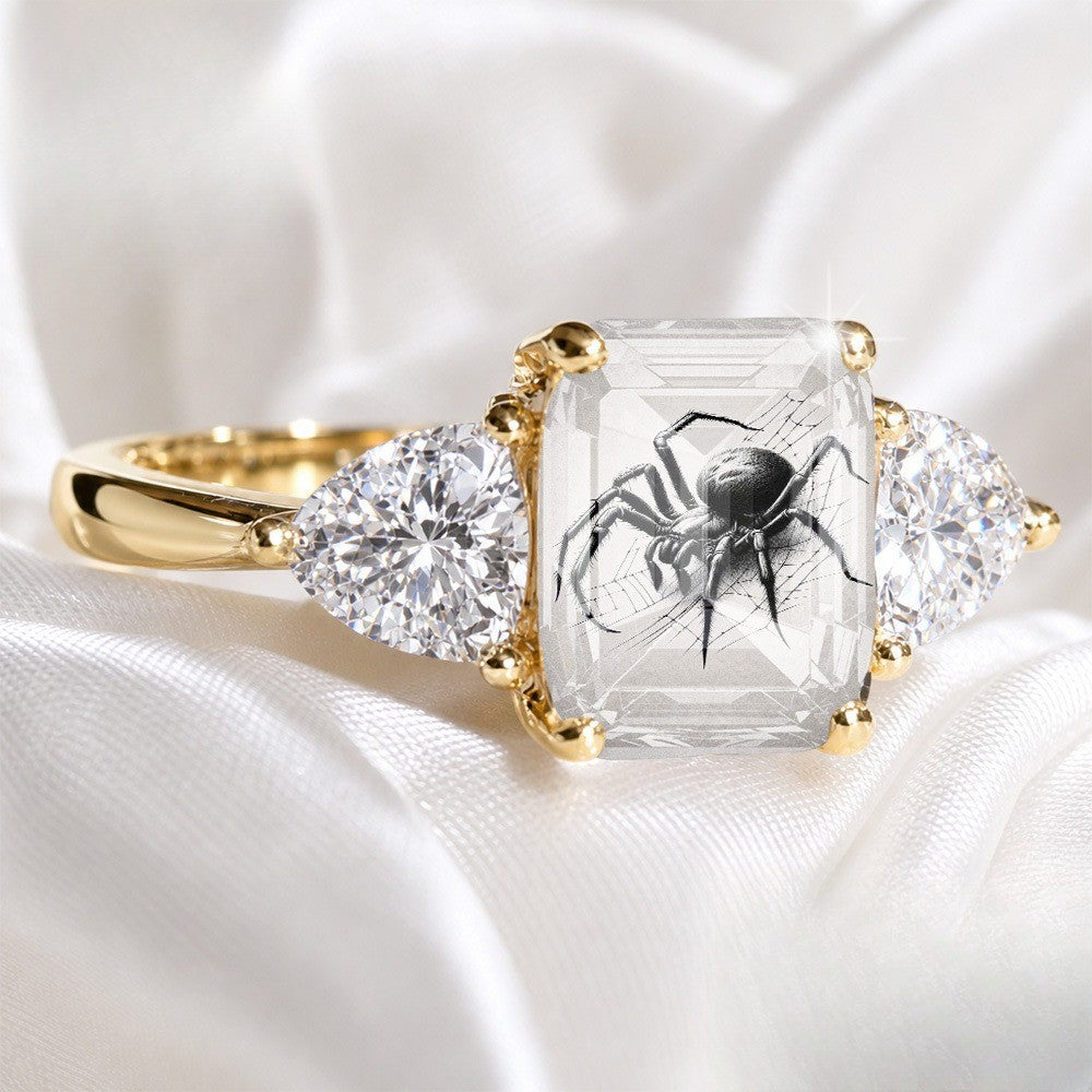 Spider Web Stone Ring