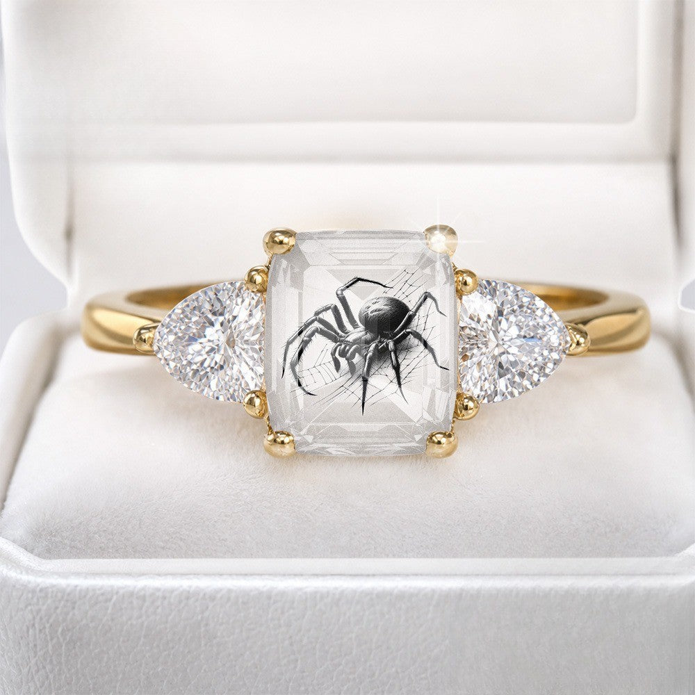 Spider Web Stone Ring