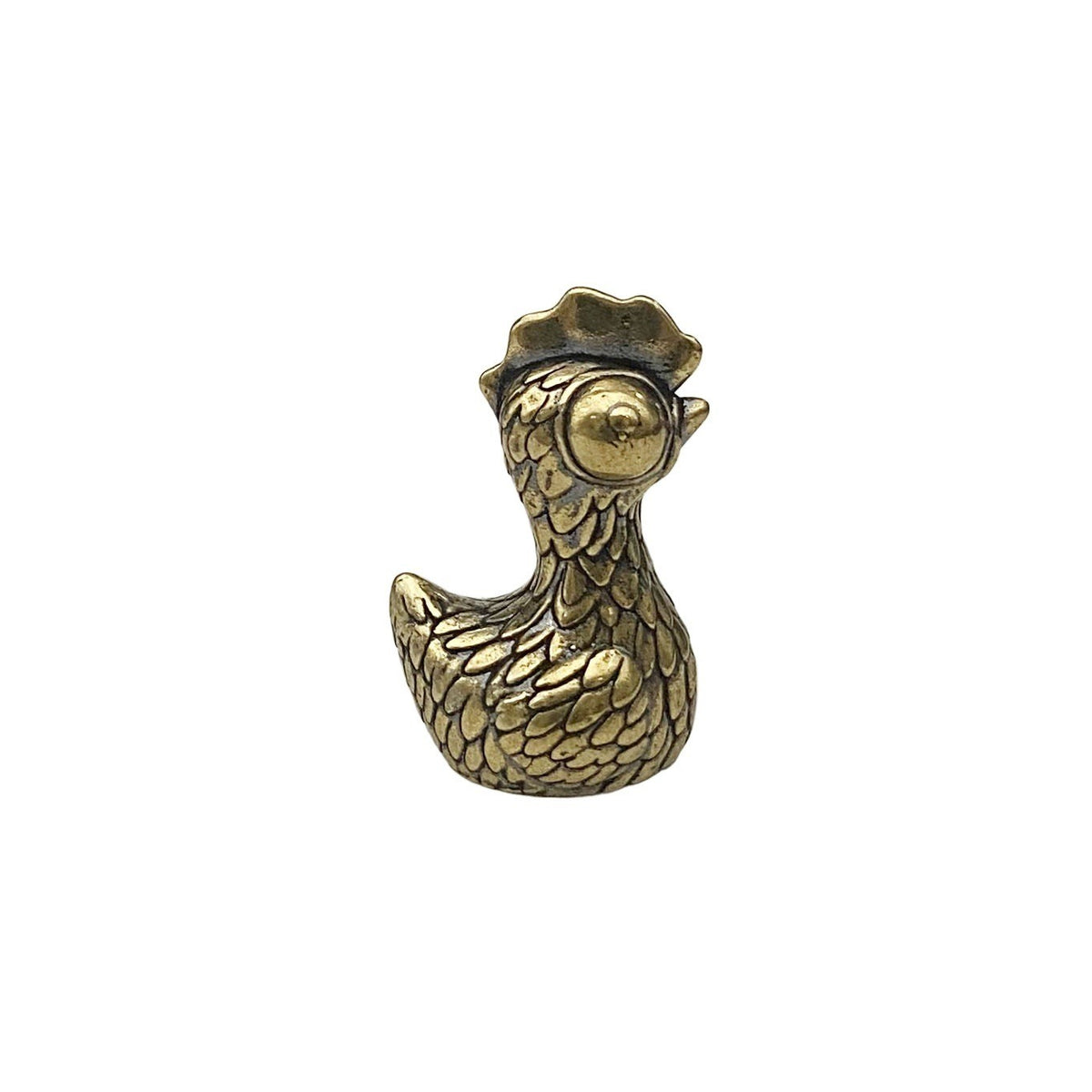 Brass Rooster Figurine