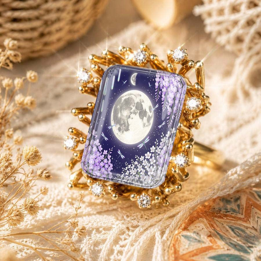 Moonlit Garden Statement Ring