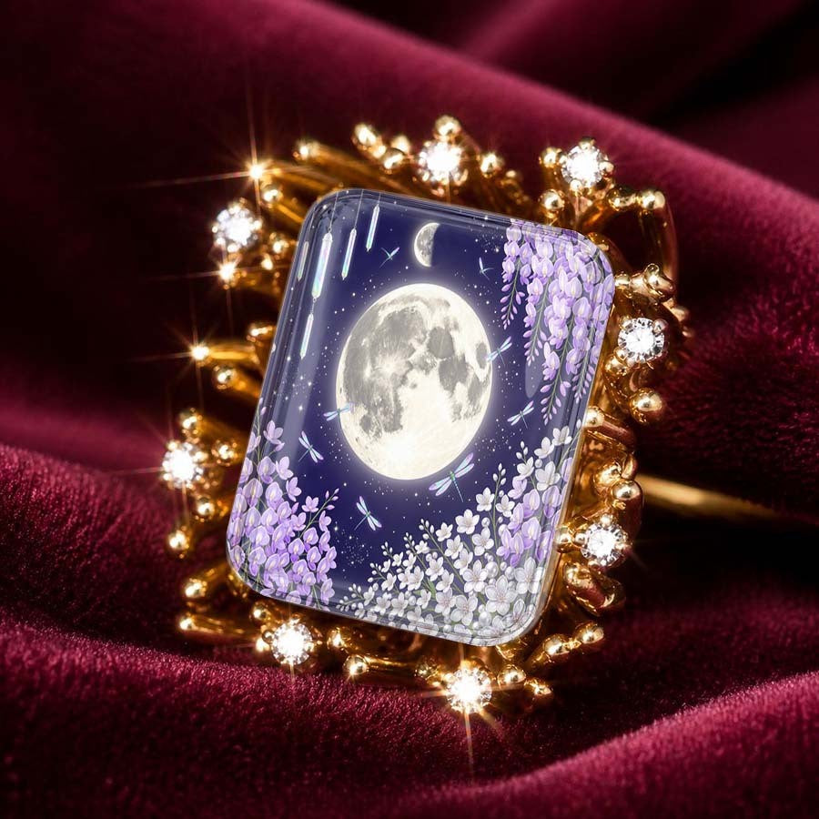 Moonlit Garden Statement Ring