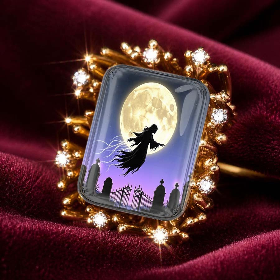 Moonlit Ghost Rectangular Ring