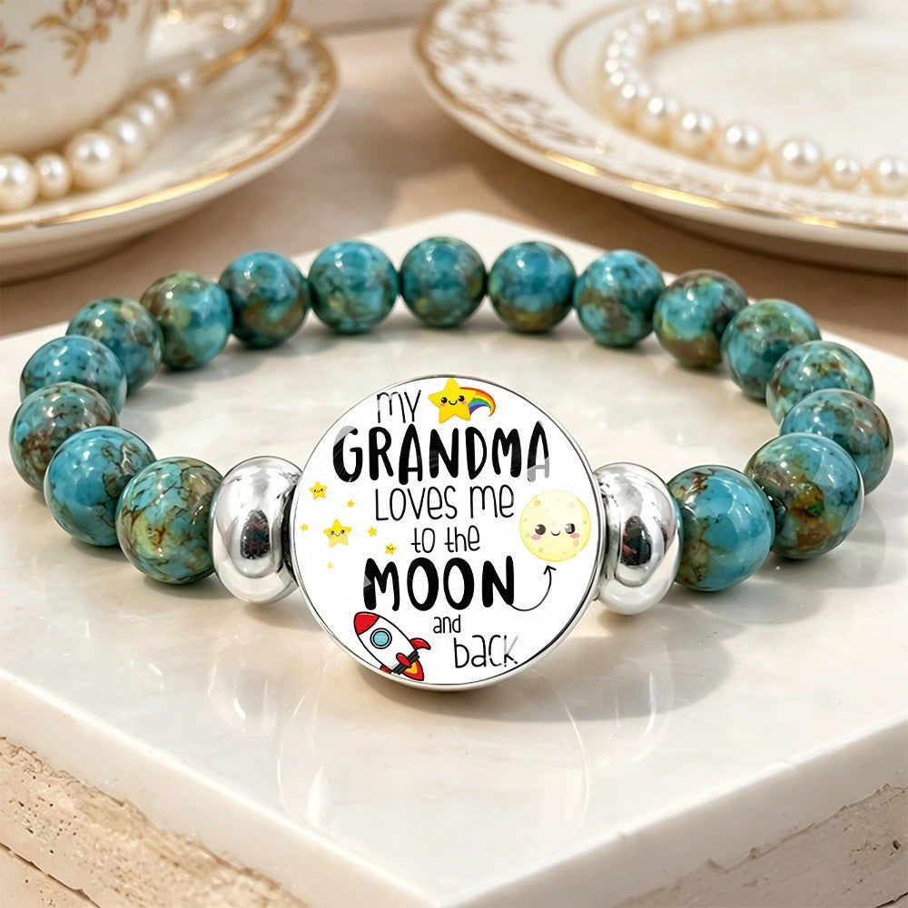 Turquoise Moon & Stars Grandma Bracelet
