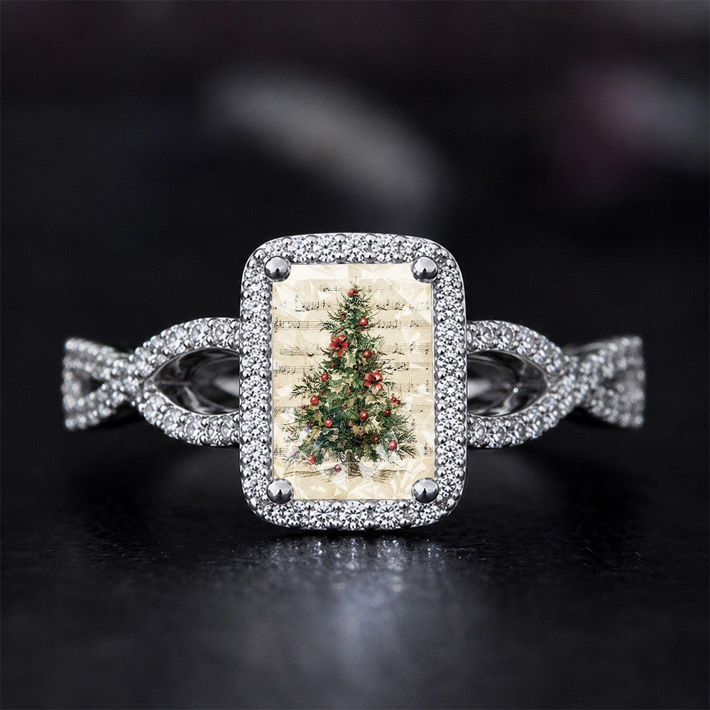 Christmas Carol Square Ring