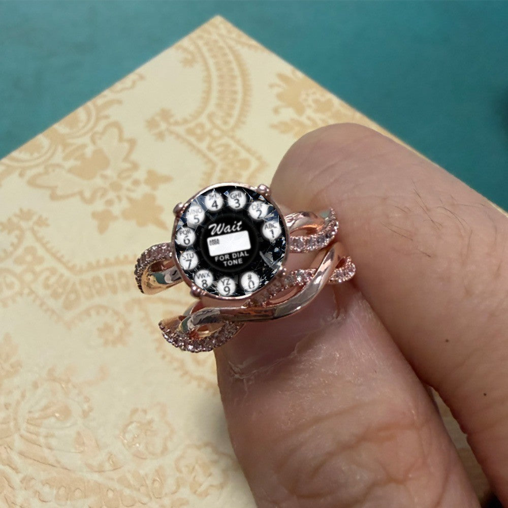 Vintage Phone Dial Ring