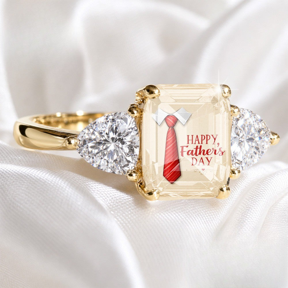 Father's Day Shirt & Tie Ring