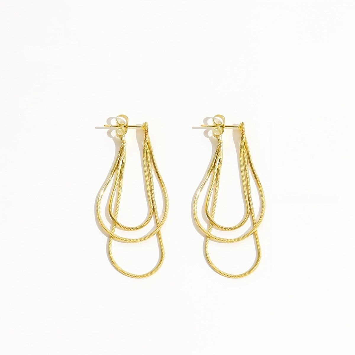 Layered Open Loop Earrings
