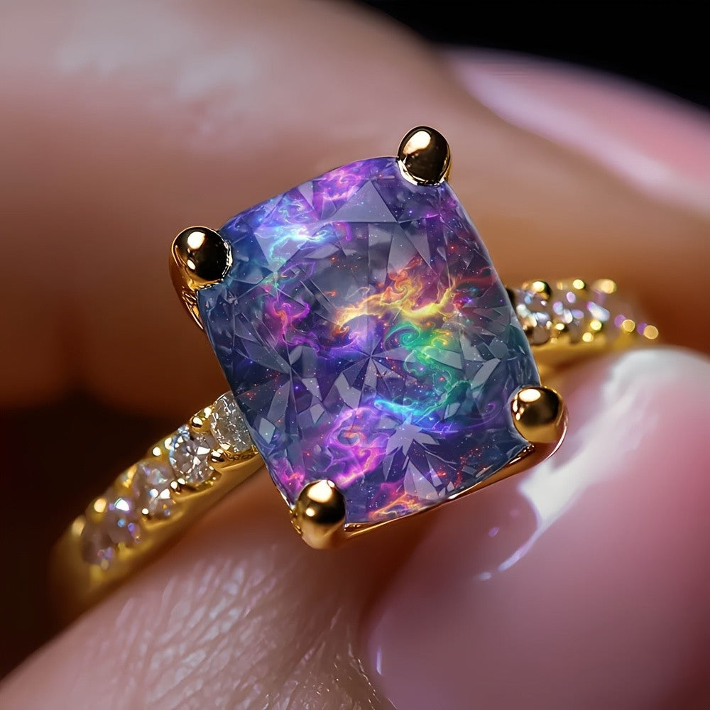 Cosmic Nebula Square Ring