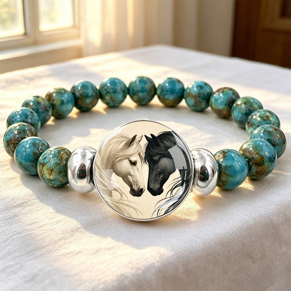 Turquoise Horse Portrait Bracelet