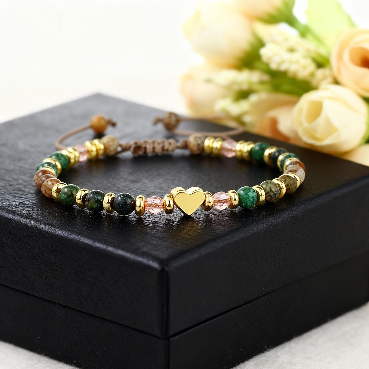 Affirmation Heart & Stone Bracelet