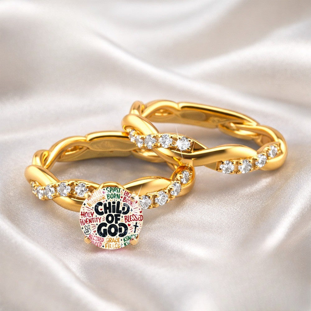 Twisted Crystal Faith Ring