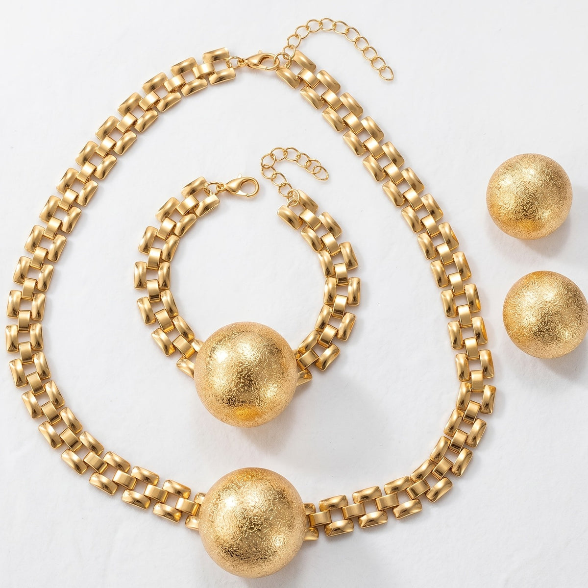 Sphere & Link Jewelry Set
