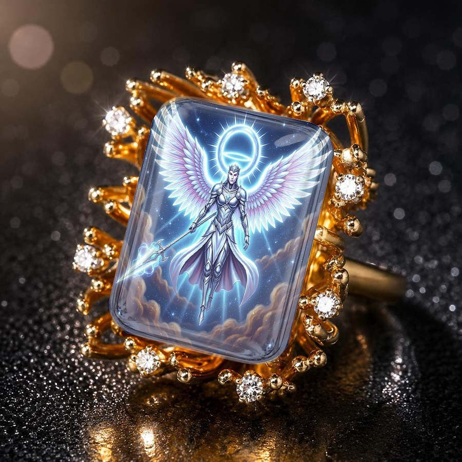 Winged Angel Statement Ring