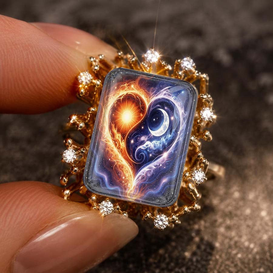 Sun & Moon Yin Yang Ring