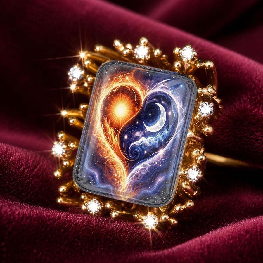 Sun & Moon Yin Yang Ring