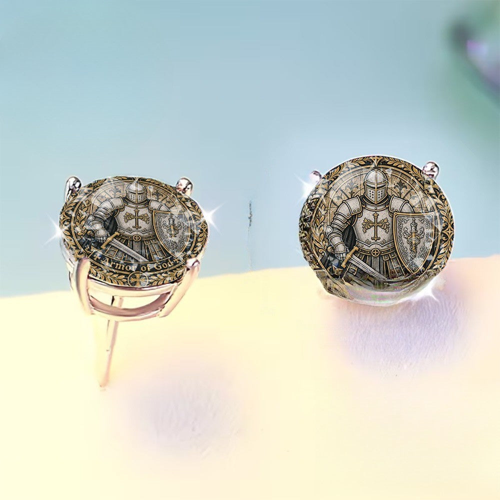 Medieval Knight Stud Earrings