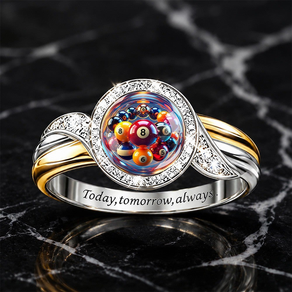 Billiard Ball Dome Ring