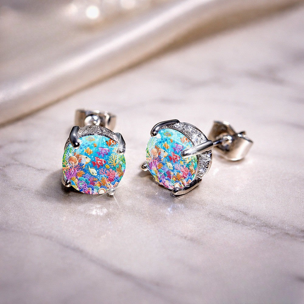 Colorful Coral Reef Earrings