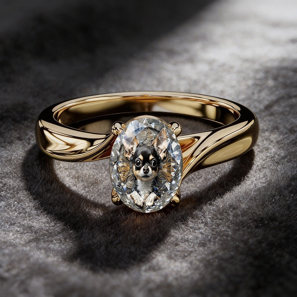 Chihuahua Oval Ring