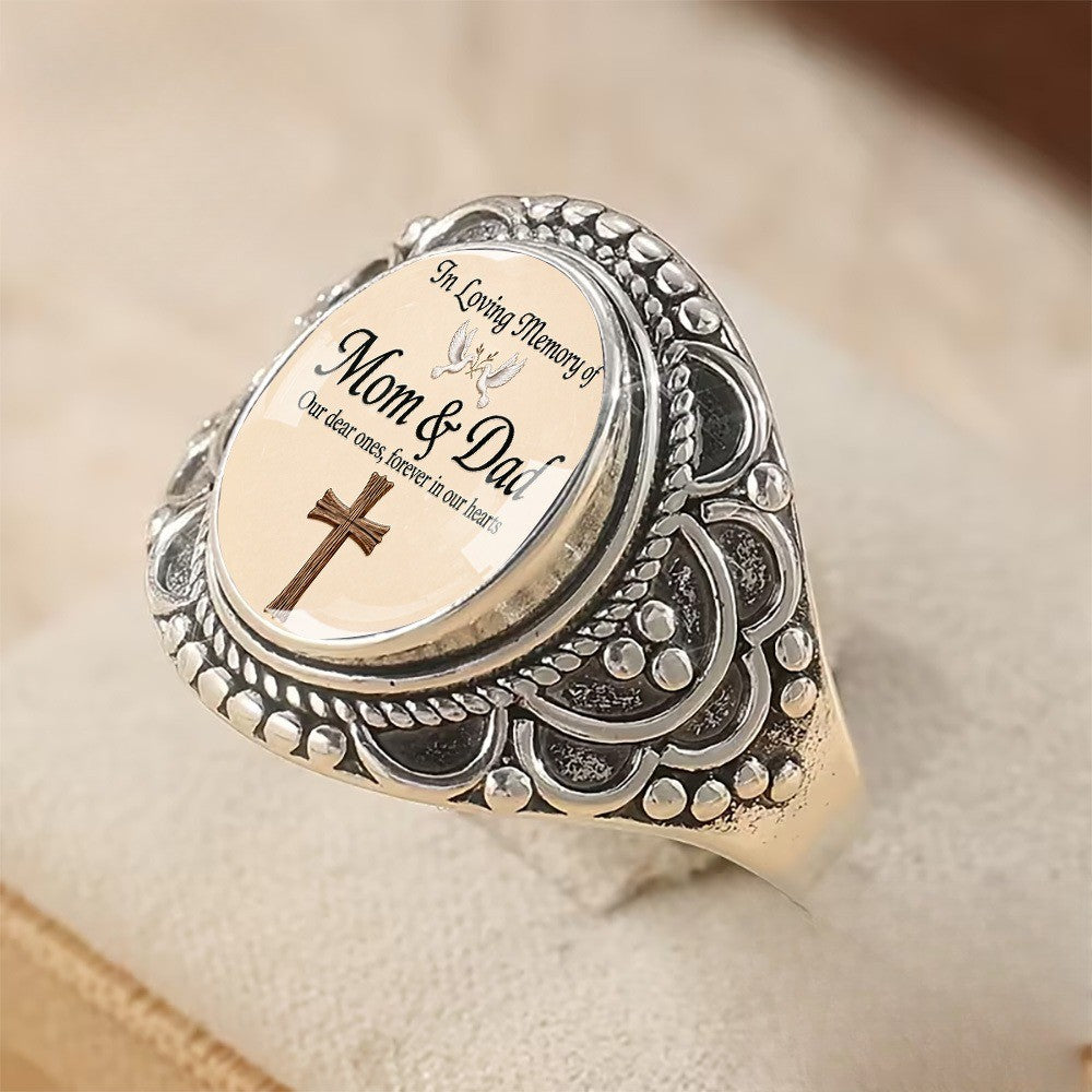 In Loving Memory Mom & Dad Ring