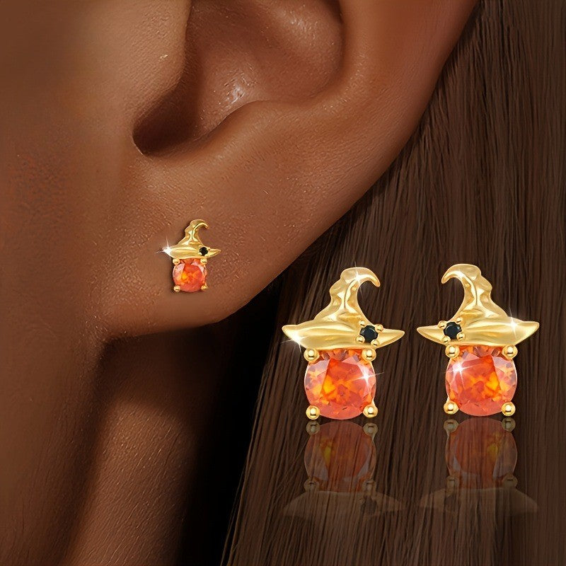 Witch Hat Stud Earrings