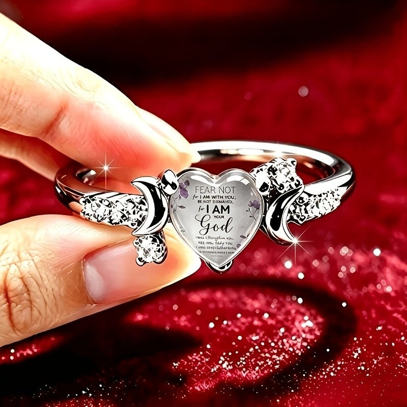 Fear Not Heart Statement Ring