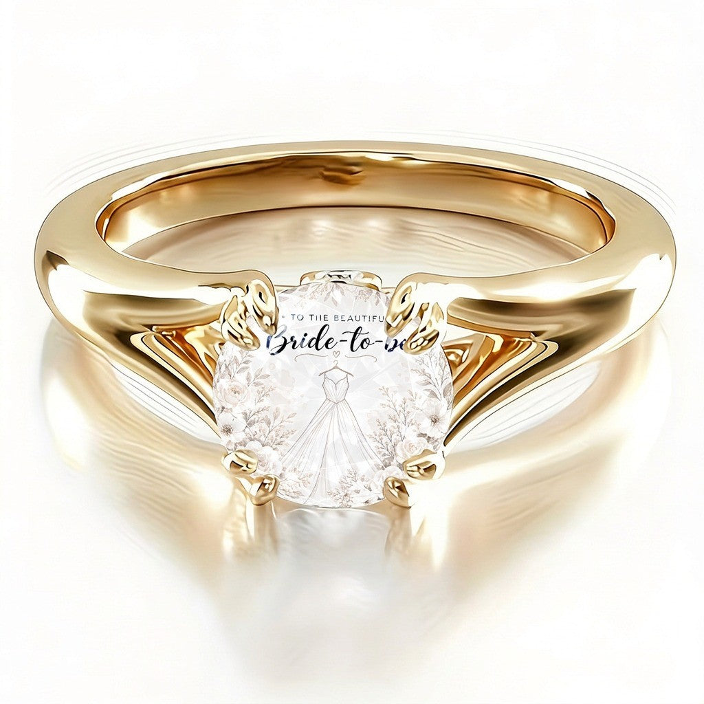 Wedding Dress Crystal Ring