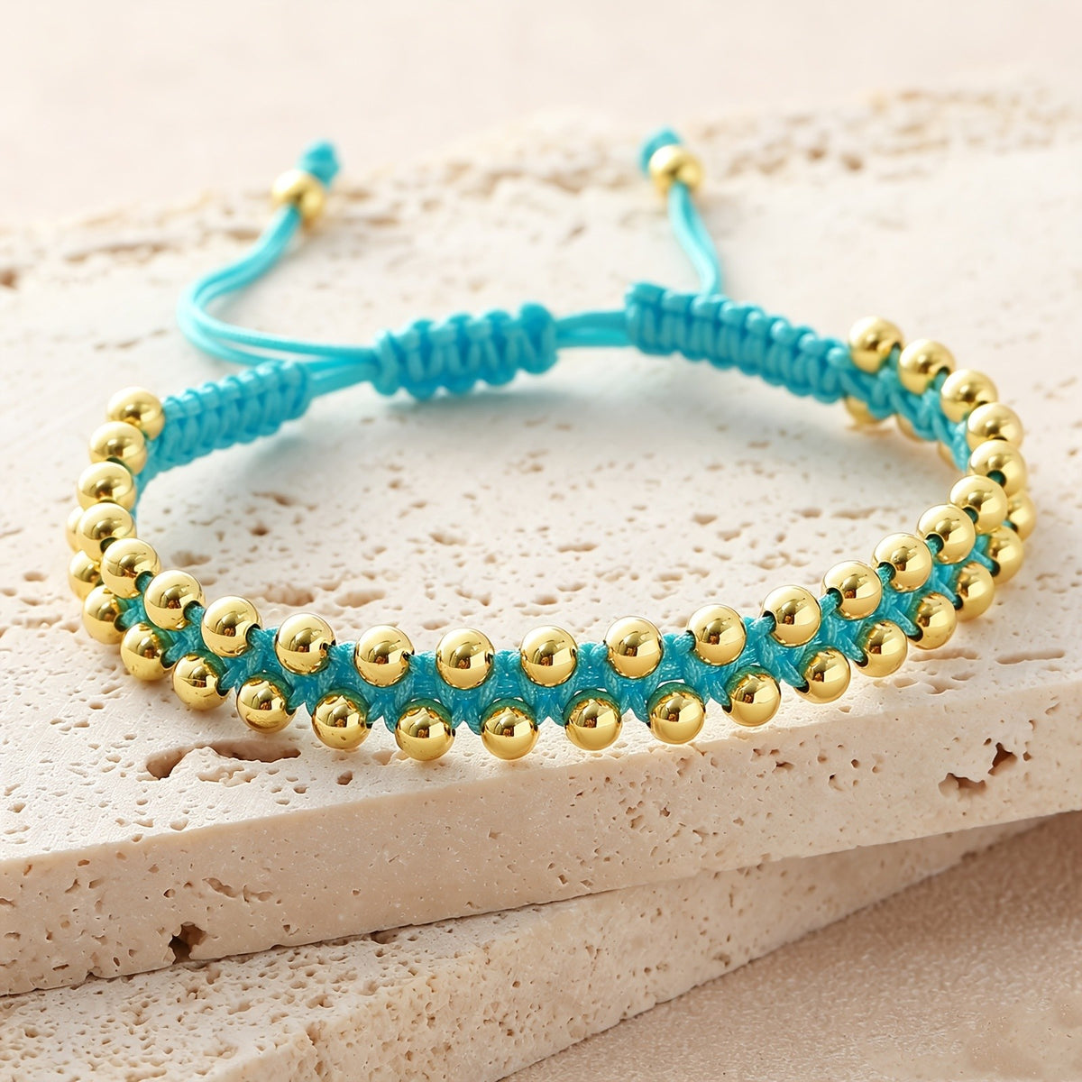 Braided Bead Adjustable Bracelet