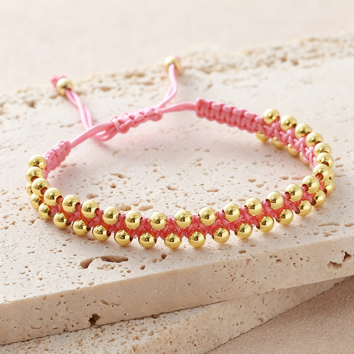 Braided Bead Adjustable Bracelet